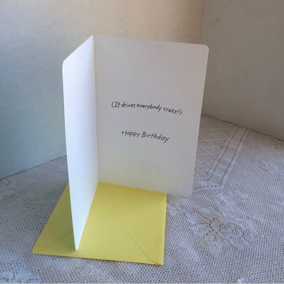 Humorous Blue & Yellow Birthday Card - Picture 3 of 9